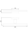 MORNE * APLIQUE IP44 NEGRO 12W